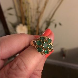 Emerald Gorgeous Gold Ring